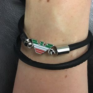 Emporio Armani "Italian Team" Wrap bracelet